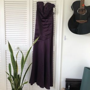 David’s Bridal Purple Bridesmaid Dress